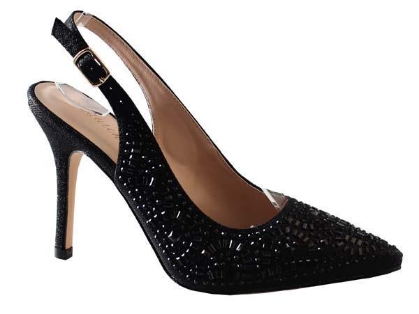 RACHEL SLINGBACK PUMPS WITH RHINESTONE DETAILING