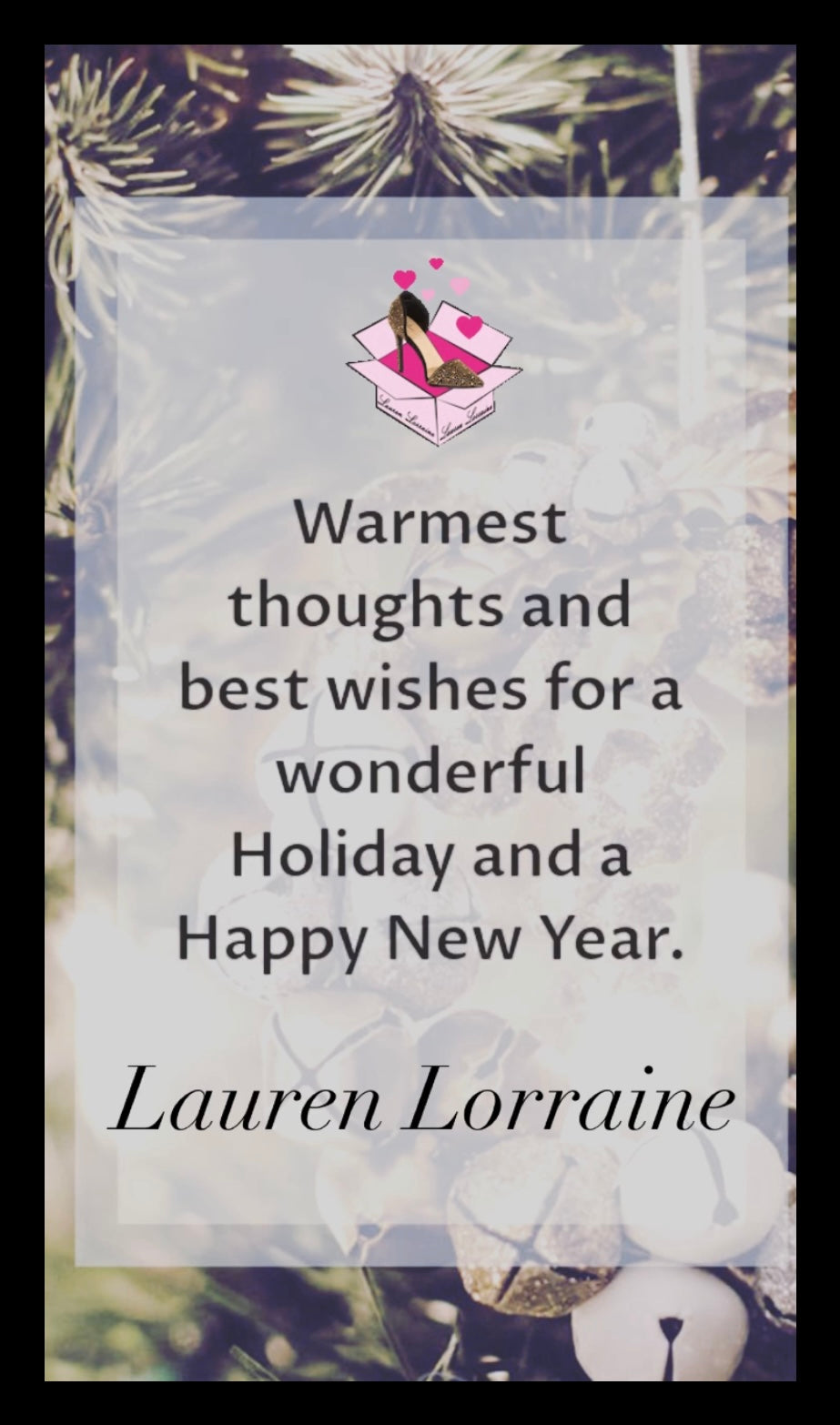 Step into the New Year with Style: Warm Holiday Wishes from Lauren Lorraine Shoes!