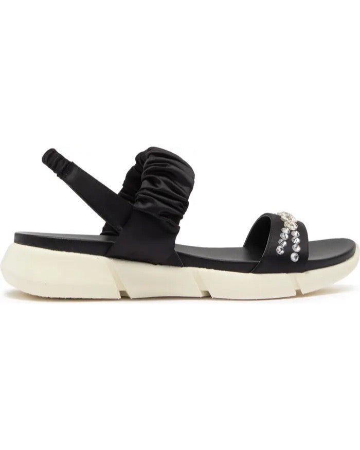 ANNIE ROUCHED SPORTY OPEN TOE SLINGBACK SANDAL
